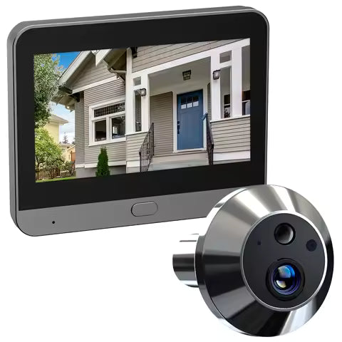 MiniGuard™ Smart Peephole Camera (3MP, WiFi, 4.3" Display)