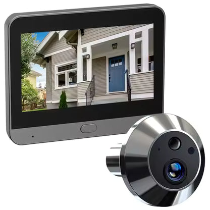 MiniGuard™ Smart Peephole Camera (3MP, WiFi, 4.3" Display)
