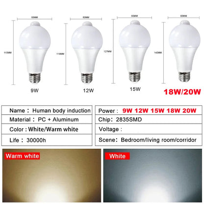 LED Motion Sensor Bulb