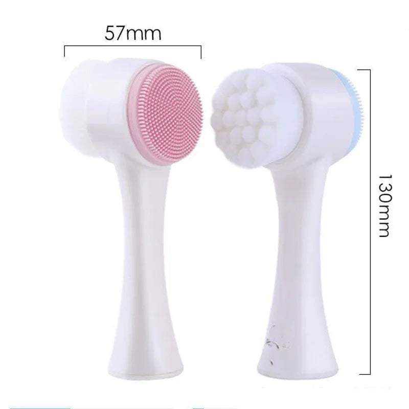 3D facial cleansing brush