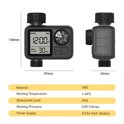 Smart Dial & Button Water Timer