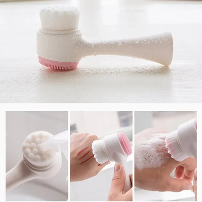 3D facial cleansing brush