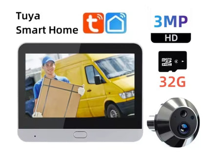 MiniGuard™ Smart Peephole Camera (3MP, WiFi, 4.3" Display)